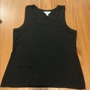 Market & Spruce black ribbed tank top size XL